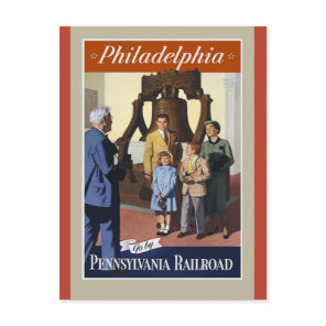 Philadelphia Vintage Travel Poster Postcard