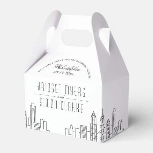 Philadelphia Wedding Favor Box