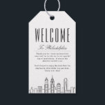 Philadelphia Wedding | Welcome Message Gift Tags<br><div class="desc">Special welcome gift tags tailored specifically to your wedding event in the beautiful city of Philadelphia,  Pennsylvania.</div>