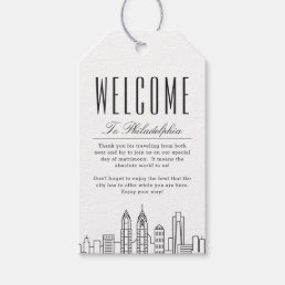 Philadelphia Wedding | Welcome Message Gift Tags