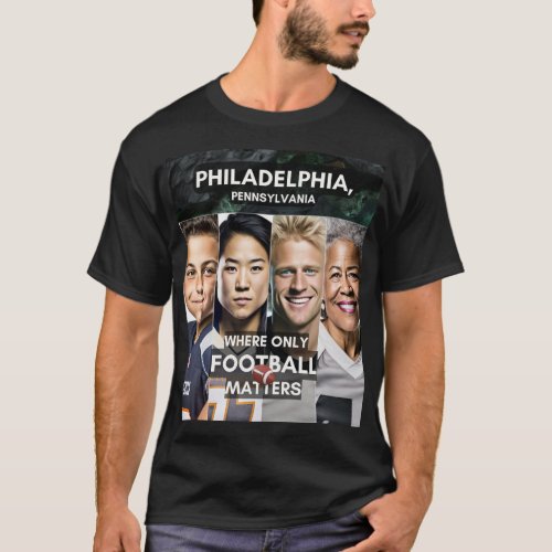 Philadelphia _ Where only Football Matters T_Shirt