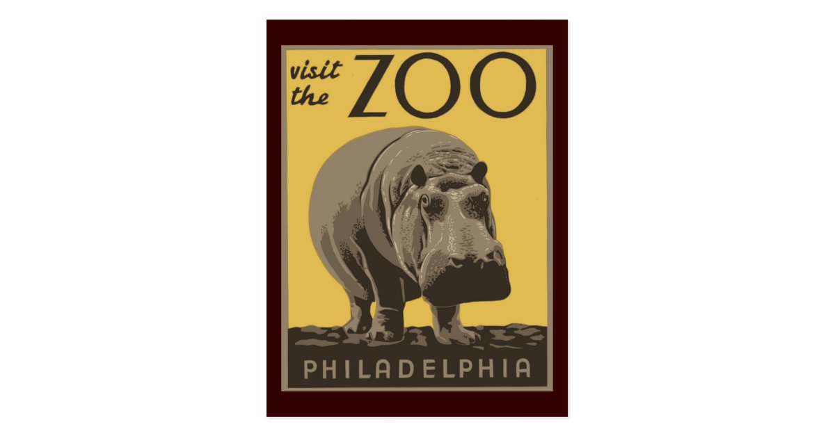 Philadelphia Zoo Postcard