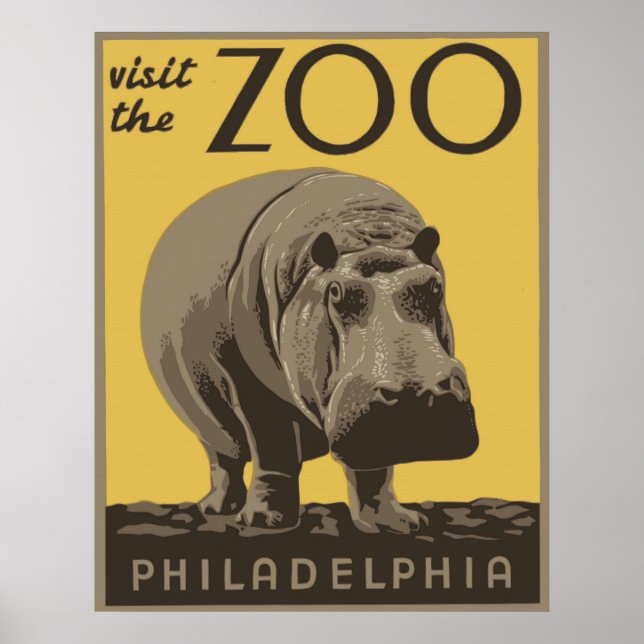 Philadelphia Zoo Poster (Front)