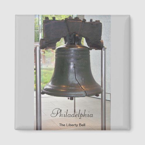 Philadelphias Great Bell Square Magnet