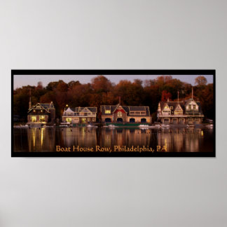Philadelphia's Historic Boat House Row Poster
