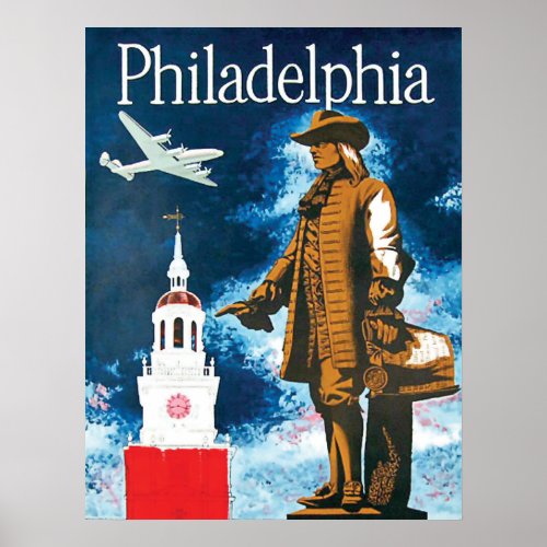 Philadephia monument and the tower poster