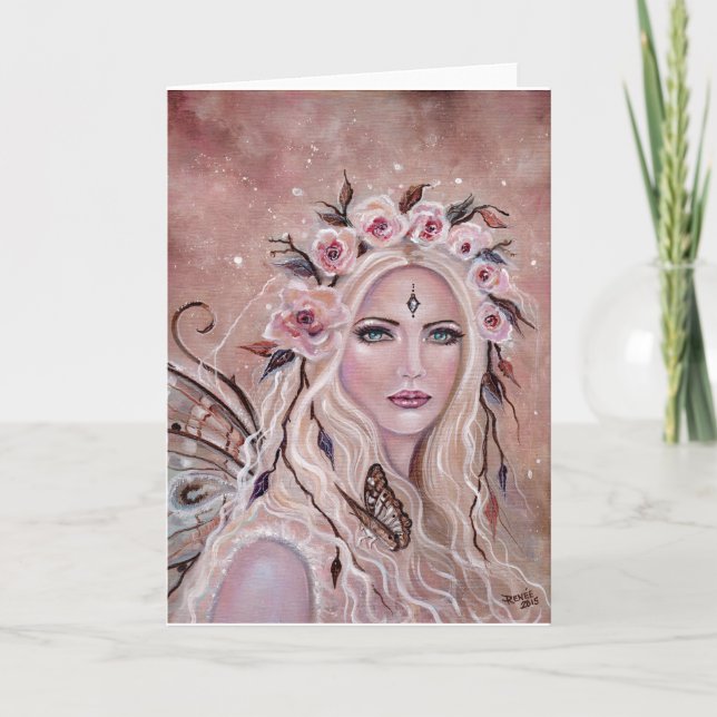 Philantha fairy greeting card by Renee Lavoie (Front)