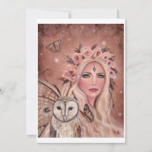 Philantha fairy with owl by Renee Lavoie