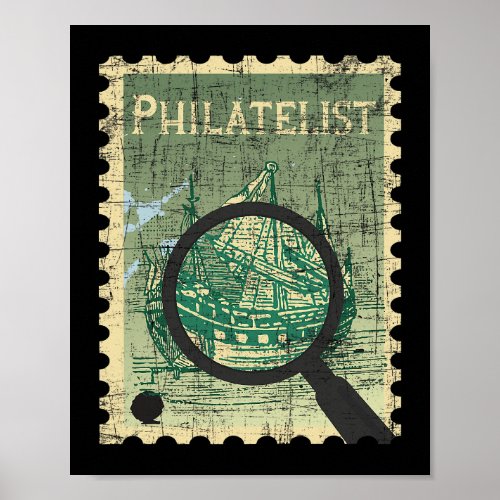 Philatelist Stamp Collecting Postage Stamps Philat Poster