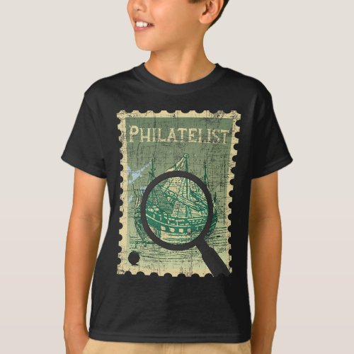 Philatelist Stamp Collecting Postage Stamps Philat T_Shirt