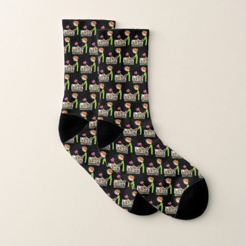 Philately Stamp Collecting Socks