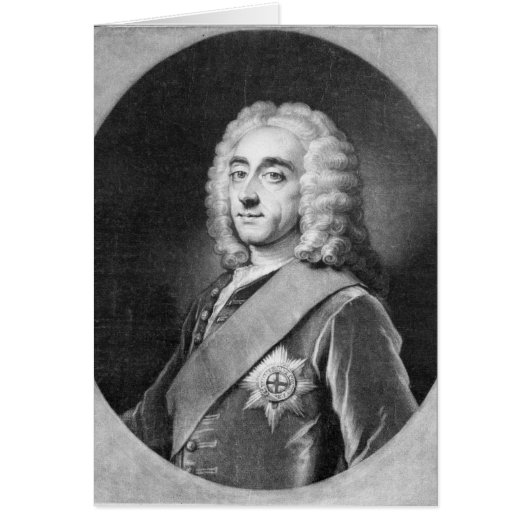 Philip Dormer Stanhope, engraved by John Simon Cards (Front)