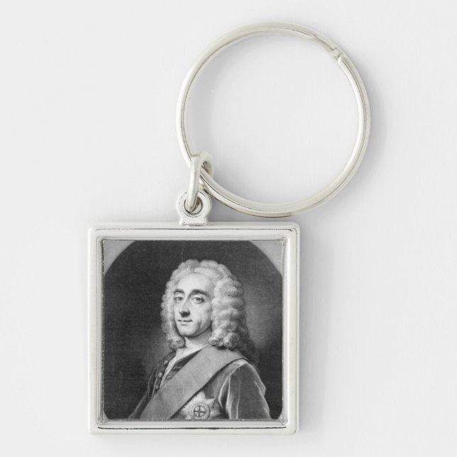 Philip Dormer Stanhope, engraved by John Simon Keychain (Front)