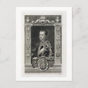 Philip II (1527-98) King of Spain from 1556, engra Postcard