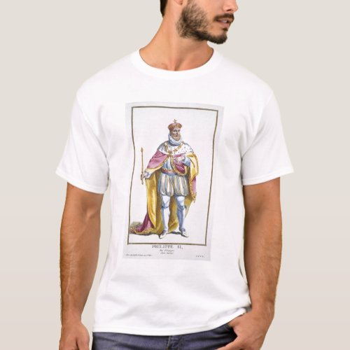 Philip II 1527_98 King of Spain from Receuil de T_Shirt