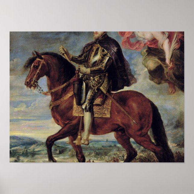 Philip II  Crowned by Victory, 1628 Poster (Front)