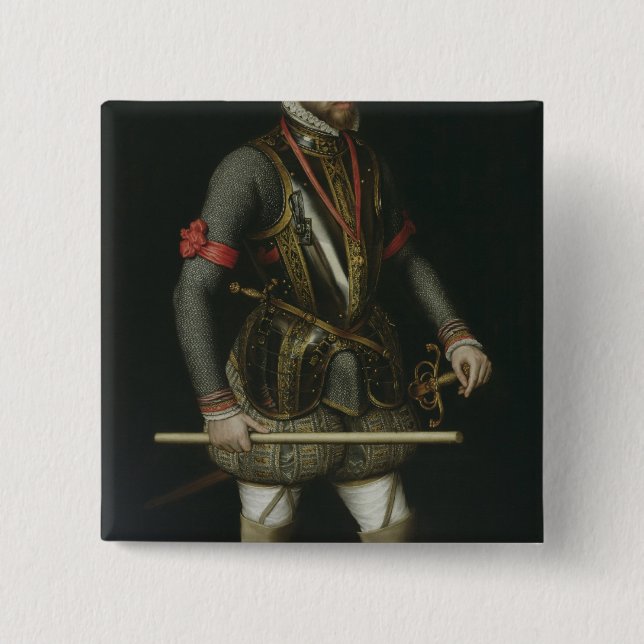 Philip II  of Spain Pinback Button (Front)