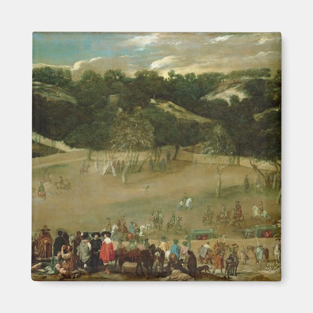 Philip IV Hunting Wild Boar , c.1632-7 Magnet (Front)