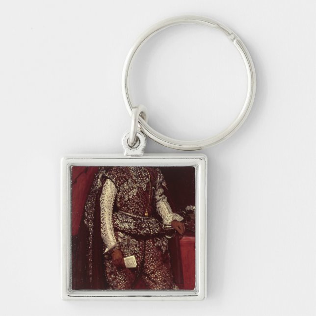 Philip IV  of Spain in Brown and Silver Keychain (Front)