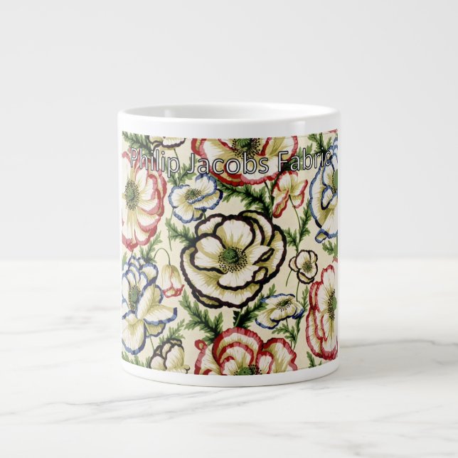 Philip Jacobs Fabric Banded Poppy Mug (Front)