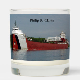 Philip R. Clarke glass candle