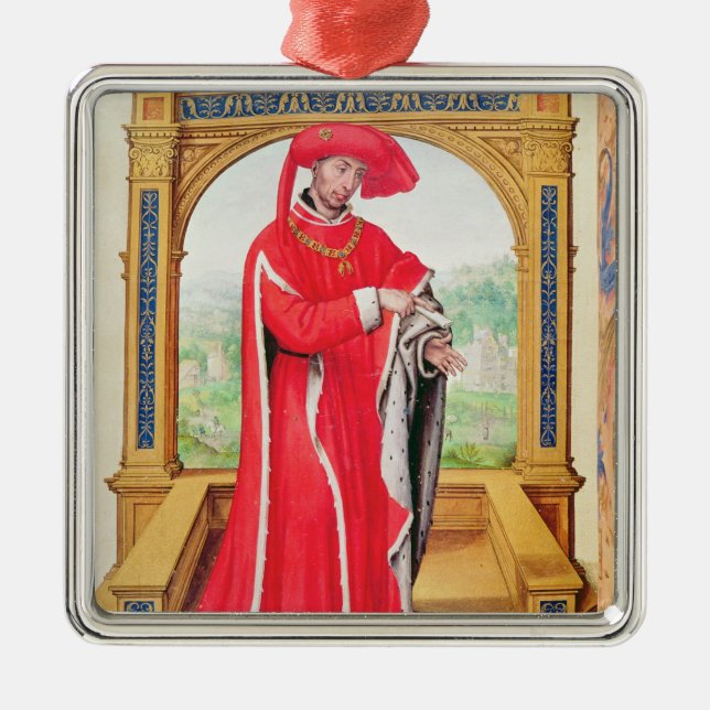 Philip the Good  Duke of Burgundy Metal Ornament (Front)