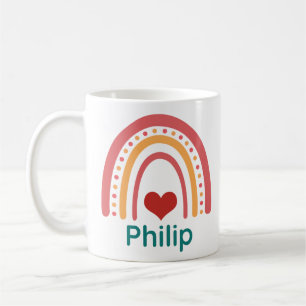 Philip Vintage Boho Rainbow Coffee Mug
