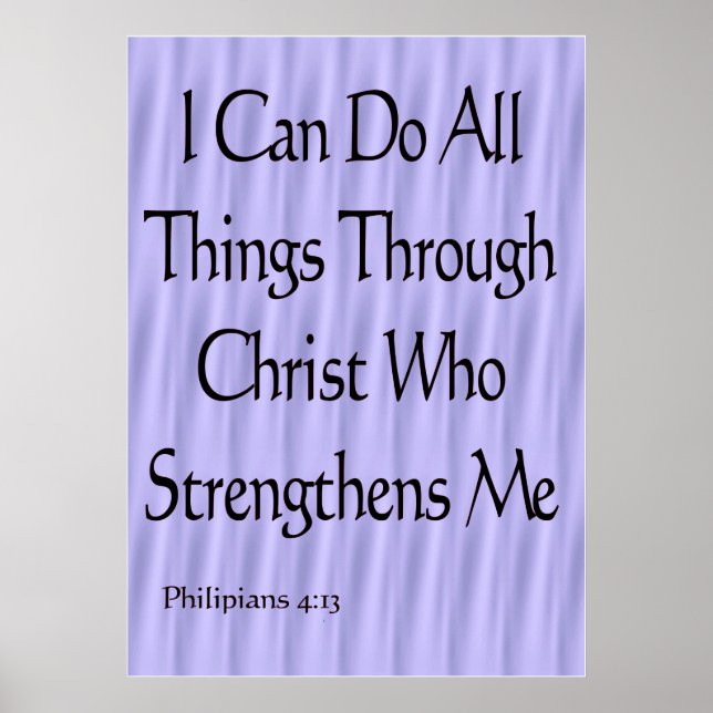 Philipians 4:13 poster (Front)