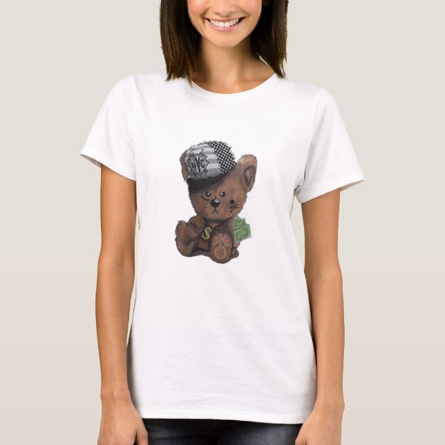 Philipp Plein Teddy Bear T-shirt, Male Popular  T-Shirt (Front)