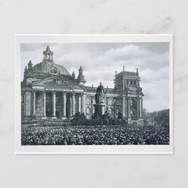 Philipp Scheidemann (1865-1939) gives an address f Postcard (Front)