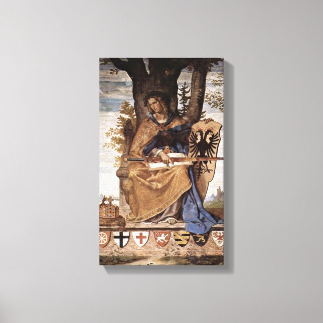 Philipp Veit - Allegorical figure of Germania Canvas Print (Front)