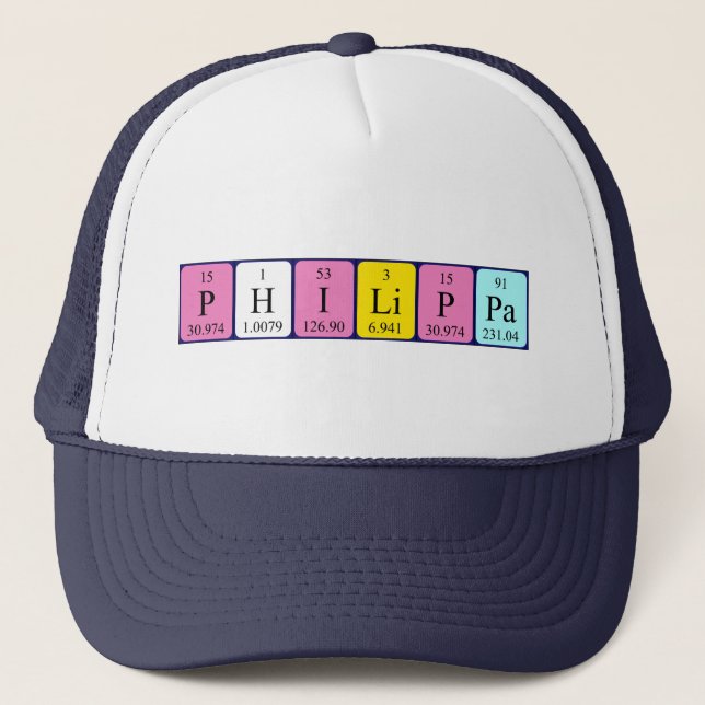 Philippa periodic table name hat (Front)