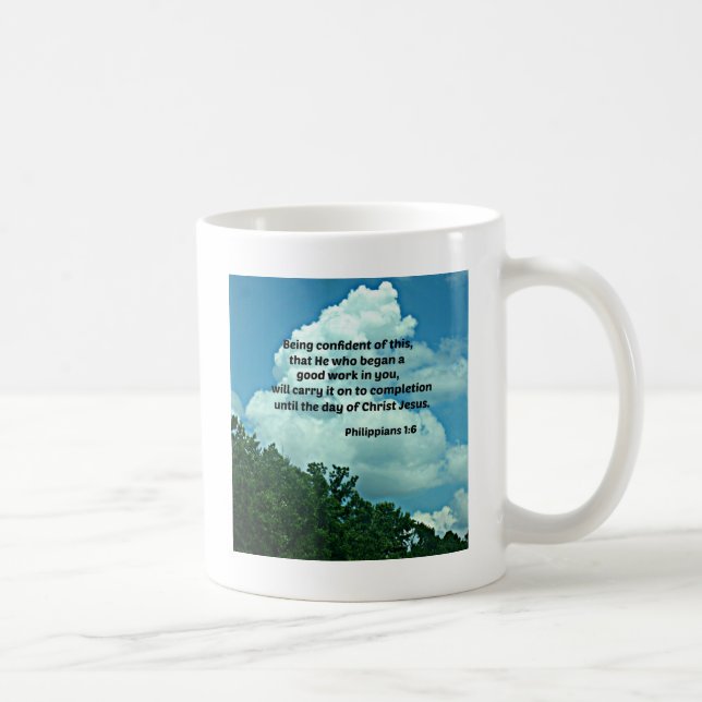 Philippians 1:6 Being confident of this, ... Coffee Mug (Right)
