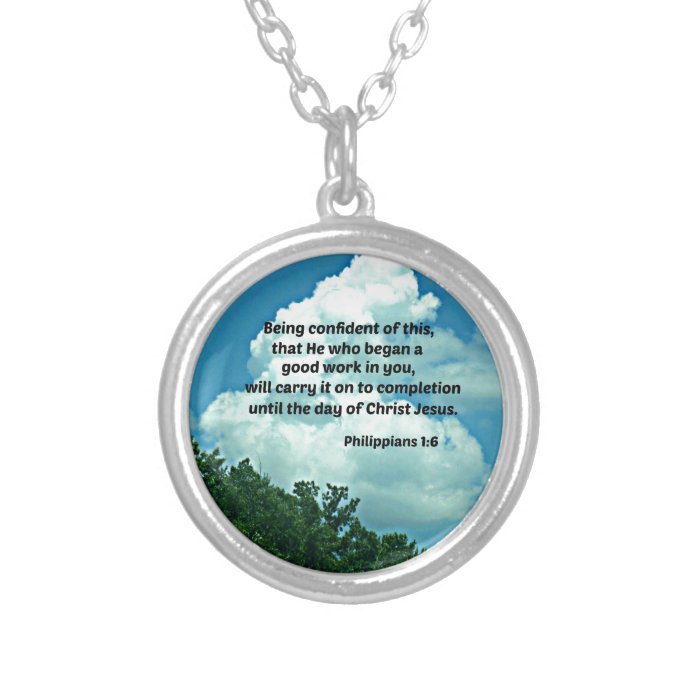 Philippians 16 Being confident of this,Pendants