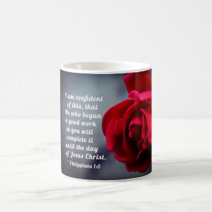 Philippians 1:6 I am confident of this Bible Verse Coffee Mug