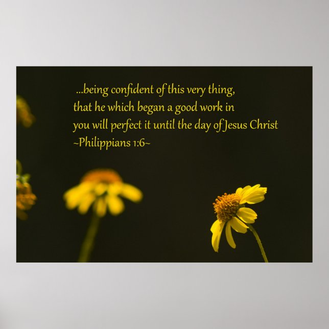 Philippians 1:6 poster (Front)