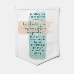 Philippians 2:3–4 pennant