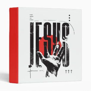 Philippians 2:9 Name Above All Names Retro Grunge 3 Ring Binder
