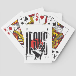 Philippians 2:9 Name Above All Names Retro Grunge Poker Cards