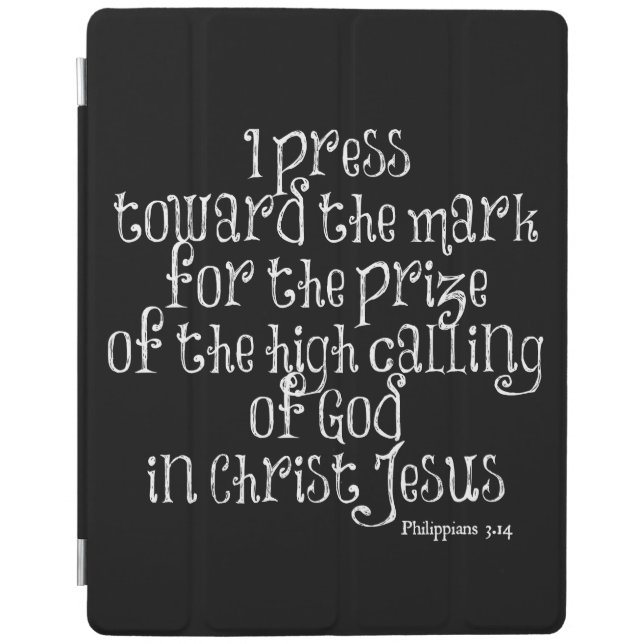 Philippians 3.14 Bible Verse iPad Smart Cover (Front)