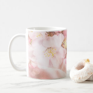 Philippians 413 do all things Soft Pink Floral Coffee Mug
