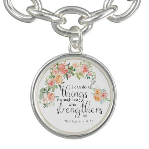 Philippians 413 I can do all things through him Bracelet