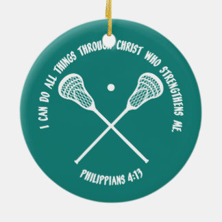 PHILIPPIANS 413 - LACROSSE CERAMIC ORNAMENT