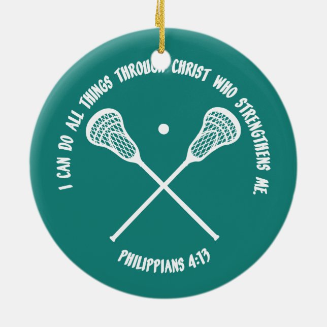 PHILIPPIANS 413 - LACROSSE CERAMIC ORNAMENT (Back)