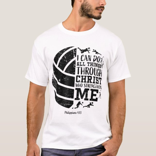 Philippians 413 Volleyball Gifts Teen Girls Teens  T-Shirt (Front)