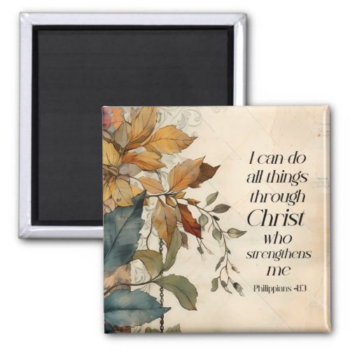 Philippians 413 All things through Christ Bible Magnet