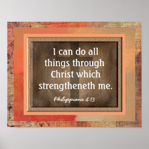 Philippians 4:13 Art Print