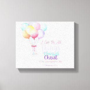 Philippians 4:13 Bible Verse Canvas
