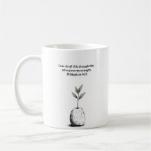 Philippians 4:13 Bible Verse Christian Gift Mug