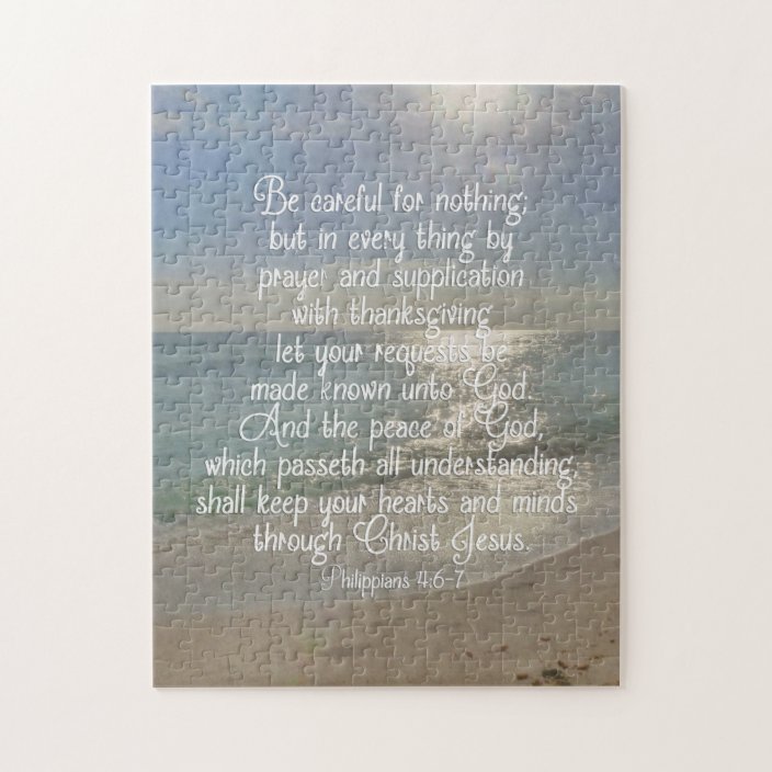 Philippians 4:13 Bible Verse Christian Quote Jigsaw Puzzle | Zazzle.com